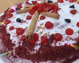 A picture of step 11 of #cook pad India#Velvet Sponge Beetroot Ragi Red cake#.