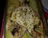 Foto del paso 3 de la receta Dorada al horno con patatas y cebolla