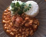 Foto del paso 8 de la receta: Frijoles con cerdo y zarsa criolla con arroz blanco