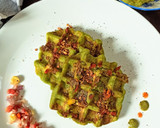 हैल्दी ग्रीन वॉफल (healthy green waffle recipe in Hindi) रेसिपी चरण 8 फोटो