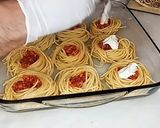 صورة لخطوة 5 من وصفة معكرونة عش البلبل او عش العصغور🙂