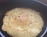 A picture of step 3 of Eggless broccoli omelette.