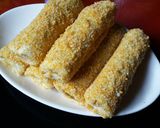 Foto langkah ke 3 dari resep Roti tawar goreng isi pisang coklat.
