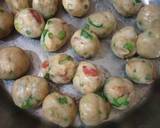 Corn stuffed semolina balls recipe step 5 photo