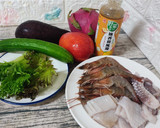 柚香和風水果海鮮沙拉的食譜步驟1照片