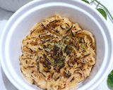 Foto langkah ke 5 dari resep Spaghetti Keju Nori Torch.