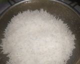 A picture of step 1 of Coriander rice.