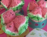 Foto langkah ke 8 dari resep Bolu kukus semangka merekah.