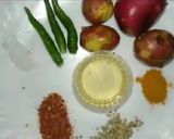 A picture of step 1 of Aalo Ka Pratha.