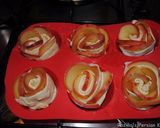 A picture of step 13 of Apple rose shaped cakes.