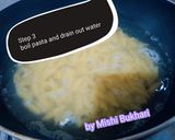 A picture of step 3 of Chicken White Pasta.