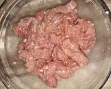 A picture of step 2 of Beef in Oyster Sauce.