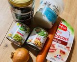 Une image de l'étape 1 de Poêlée de légumes lardons châtaignes.