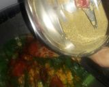 A picture of step 3 of Achari Bhindi.