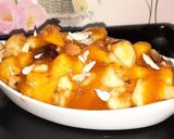 A picture of step 4 of Fruit chaat with khobani sauce😋.