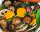 Hình bước làm 2 của món Canh củ sen chay (ngày 4)
