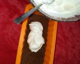 A picture of step 8 of Sugarfree coffee cheesecake no bake.