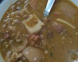 A picture of step 7 of Frijoles Charros.