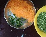 A picture of step 2 of Masala Rava idli.