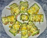 Foto del paso 6 de la receta Rollitos de calabacín con salmón y queso