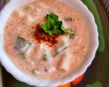 हरे प्याज़ आलू का रायता (Hare pyaz aloo ka raita recipe in Hindi) रेसिपी चरण 3 फोटो