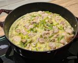 Foto del paso 6 de la receta: Pavo con hinojo, champiñones y trigueros a la pimienta verde