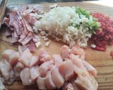 Foto del paso 1 de la receta: Ensalada tibia de quinoa, pollo y panceta