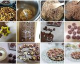 Foto del passaggio 2 della ricetta Croccantini al cioccolato e frutta secca