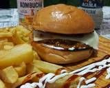 Φωτογραφία βήματος 8 της συνταγής Vegan Burger από φλούδες μπανάνας σε στυλ “Pulled Pork”