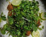 A picture of step 6 of Hara masala zafrani biryani #cookpadapp #kobabandcookpad.