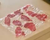 Beef Carpaccio with Arugula, pesto oil and truffle paste recipe step 3 photo