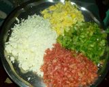 A picture of step 1 of Corn and vegetable soup.