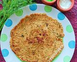 A picture of step 6 of Jowar and Dill Leaves Rotti.
