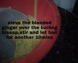 A picture of step 1 of Bissap juice.