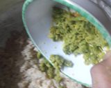 A picture of step 1 of Green peas and brown rice croquettes.