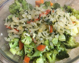 Foto del paso 2 de la receta: Tortilla bien saludable de papas, zanahorias y brócoli al horno