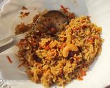 A picture of step 11 of Gur Gajar ke meethe chawal/ (Sweet Jaggery Carrot Rice pudding).
