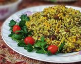 عکس مرحله 3 از دستور پلو شوید با گوشت چرخ کرده