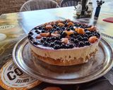 Áfonyás-sárgadinnyés túrótorta recept fázis 2 fotója