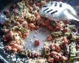 A picture of step 3 of Peanut Chilli Thecha (chutney).