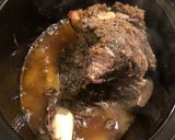 A picture of step 4 of Slow cooked beef rib with a shallot and lemonade dripping.