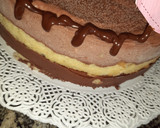 Foto del paso 12 de la receta: Torta de mousse de chocolate y mousse de dulce de leche