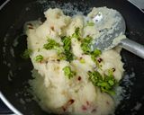 A picture of step 2 of Steamed Stuffed Suji Balls.