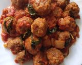 A picture of step 2 of Beef Balls in Tomato Sauce.