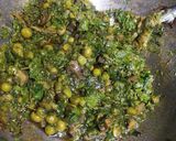 A picture of step 4 of Methi mix sabji.