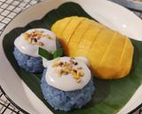 Foto langkah ke 5 dari resep 🥭Mango Sticky Rice with Butterfly Pea.