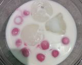 Foto langkah ke 4 dari resep Red Velvet Jelly Ball Drink 🔴⚪.
