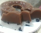 Foto langkah ke 3 dari resep Puding coklat lapis oreo.