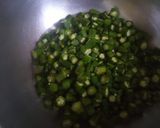 A picture of step 3 of Bhindi Aloo.
