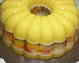 Foto langkah ke 7 dari resep Puding Kaca Buah Mangga.
